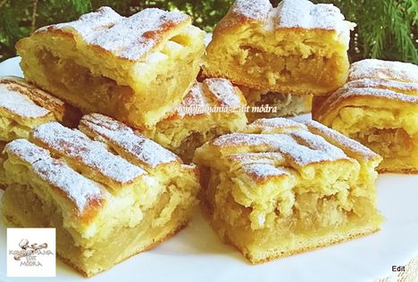 Szőttes almás pite