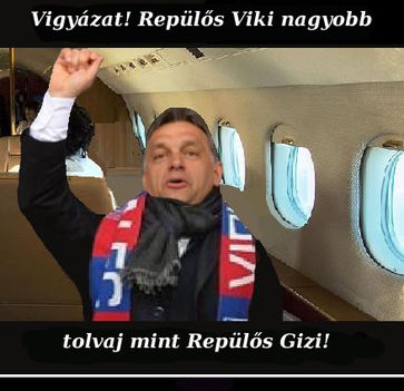 Orbán Viktor repülös