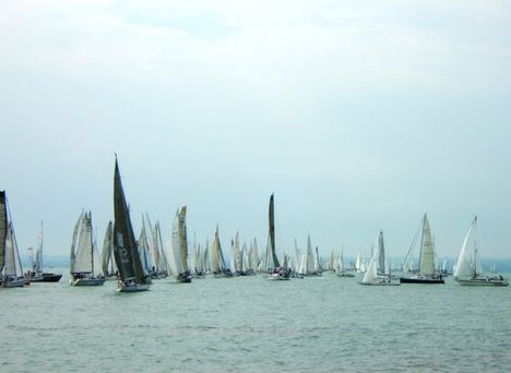 2009.Kékszallag Vitorlásverseny rajtja