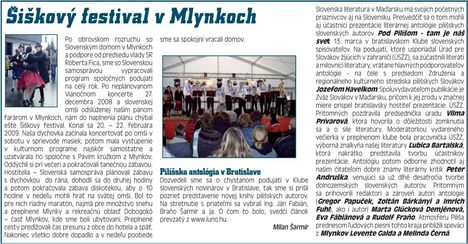 III. Šiškový festival v Mlynkoch (Blatňan Číslo 1 / Apríl 2009 - 10. oldal)