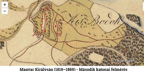 Kisbodak község az 1800-as évek közepén