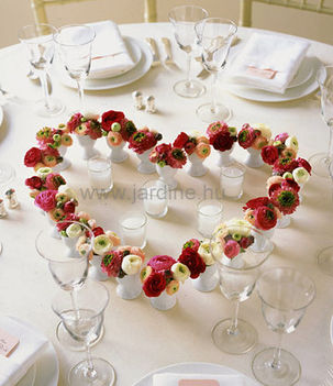jardine asztal szív