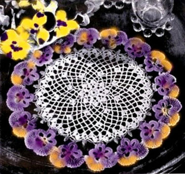 pansy doily 1953