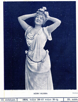 Küry Klára  színésznő Szinházi Élet 1914