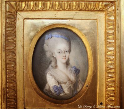 La Principessa di Lamballe in una miniatura del XVIII secolo