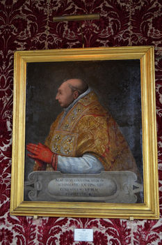 Ritratto di Papa Martino V _Anonimo veneziano del XVI sec copia da Pisanello