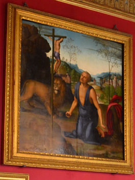 S.Girolamo penitente nel deserto _Perugino