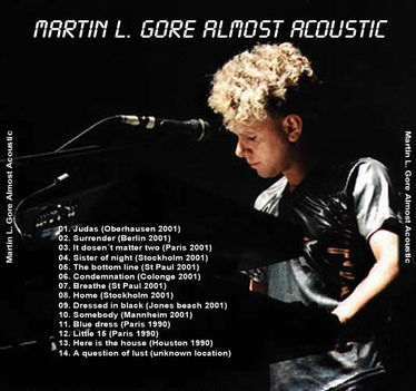 Martin L Gore - Almost Acoustic  (Cover Back)