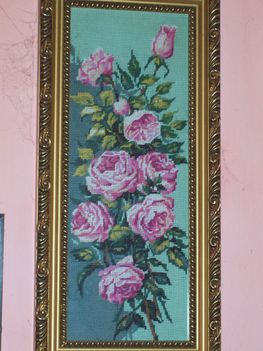 Rózsaszínű rózsa csokor