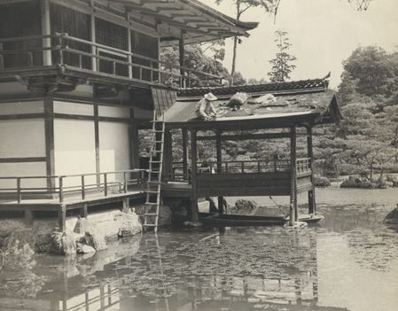 The Kinkakuji Under Early Repair