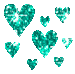 zöld szívek