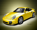 Alice Car The Yellow Porche 911 Turbo