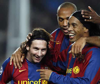Ronaldinho, Messi &amp; Henry
