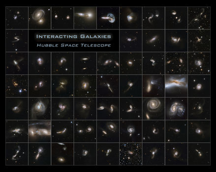 Hubble Interacting Galaxies Poster