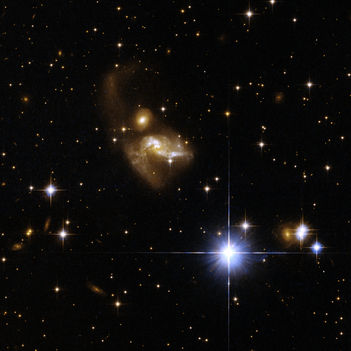 Hubble Interacting Galaxy IRAS 21101
