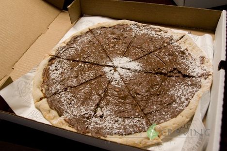 Nutellás pizza