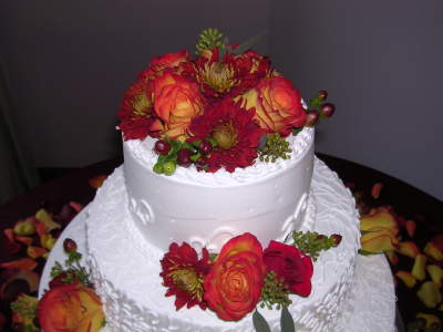 őszi esküvői torta 