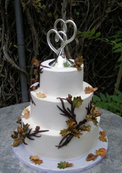 őszi esküvői torta 