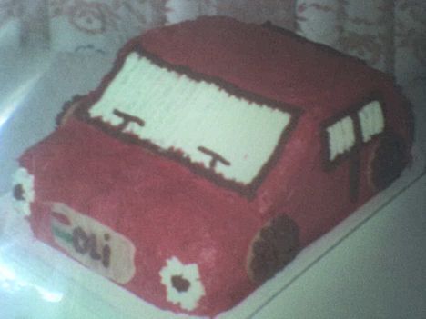 Autós torta