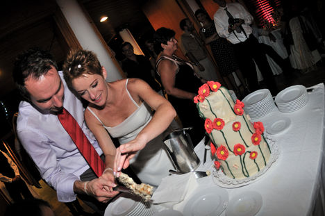 Pipacsos Esküvői torta 