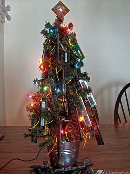 panel karácsonyfa