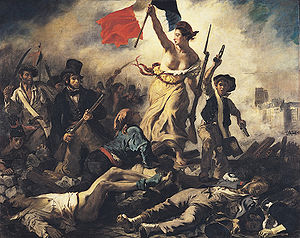 Delacroix - A szabadság vezeti a népet