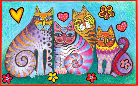 4 Cats by _karincharlotte