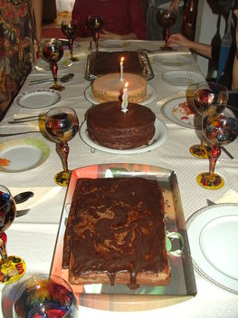 Marcipános és csokis torta