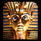 Tutankhamun aranyszobra