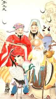 Luk, Fuk és Sau, a Feng Shui istenei