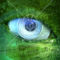 20575-Blue-Camera-Lens-Eyeball-In-A-Robot-Face-Made-Of-Green-Circuits-Poster-Art-Print