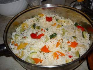 zöldséges rizsköret