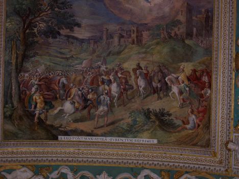 Vatikáni Múzeum, Rafaello stanzái (I.Leo pápa visszafordítja Róma alól Attila hadait)