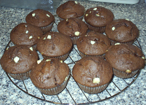Vörösboros muffin