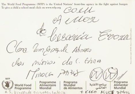 Cesaria Evora és zenésztársai aláírása