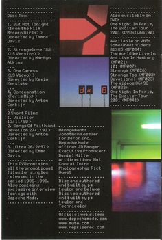 DM-Videos 86-98 booklet