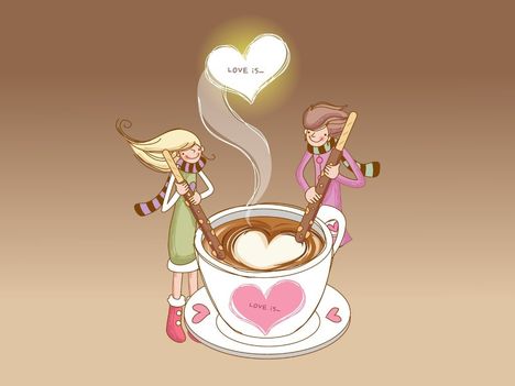 The love coffee in Sweety love