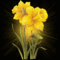 sárga virág fénnyel mozgó