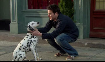 Ted egy kutyával