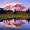 Mount Rainier Reflected at Sunset, Washington