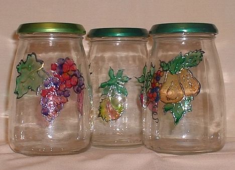 Bachmann Ildikó-gyümölcsös üvegek