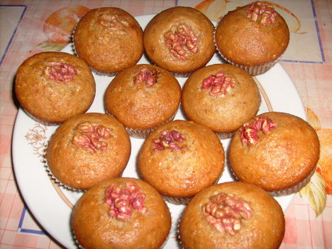 Mézes-diós muffin