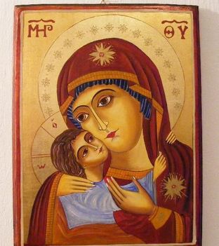 Istenszülő gyermek Jézussal ikon
