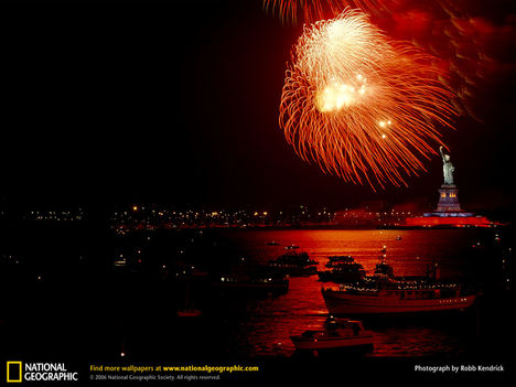 Harbor Fireworks, New York, 1985