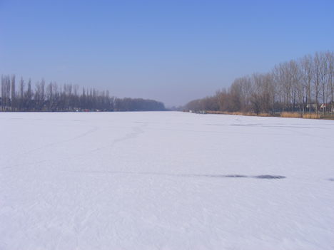 A téli horgásztó 2009. évben  Dányban
