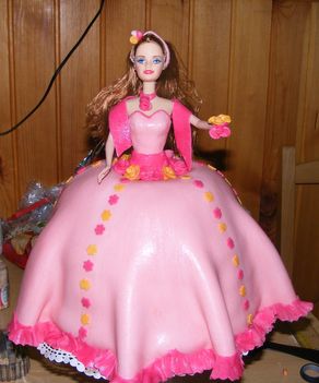 Fondant Barbie Torta 