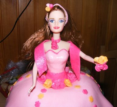 Fondant Barbie Torta 