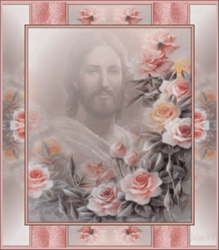 Jézus rózsával