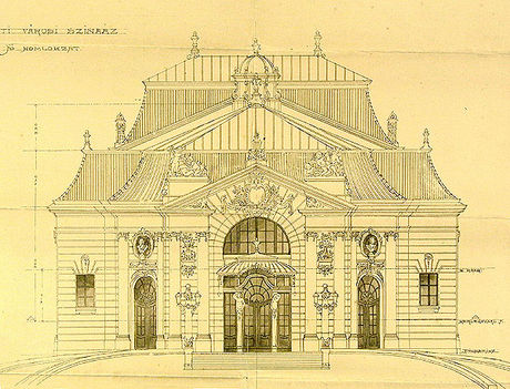 Kecskemét Városi Színház (ma Katona József tér 5) 1895