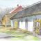 Felpéc   tájház - Hargitai Beáta akvarelljén
